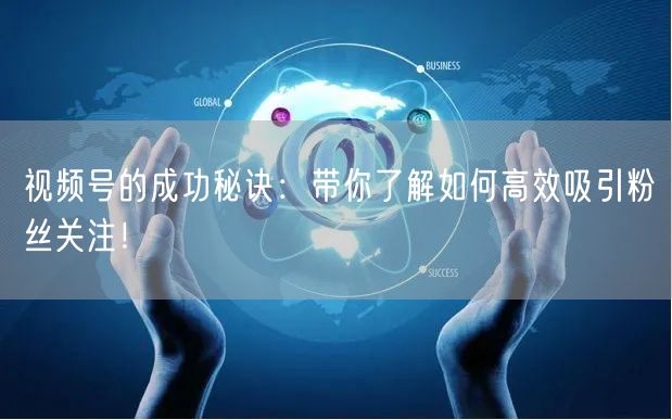 视频号的成功秘诀：带你了解如何高效吸引粉丝关注！