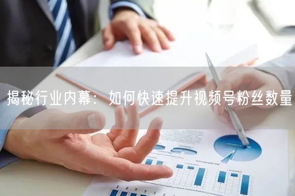 揭秘行业内幕：如何快速提升视频号粉丝数量