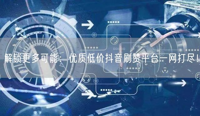 解锁更多可能：优质低价抖音刷赞平台一网打尽！