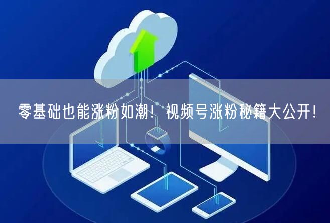 零基础也能涨粉如潮！视频号涨粉秘籍大公开！