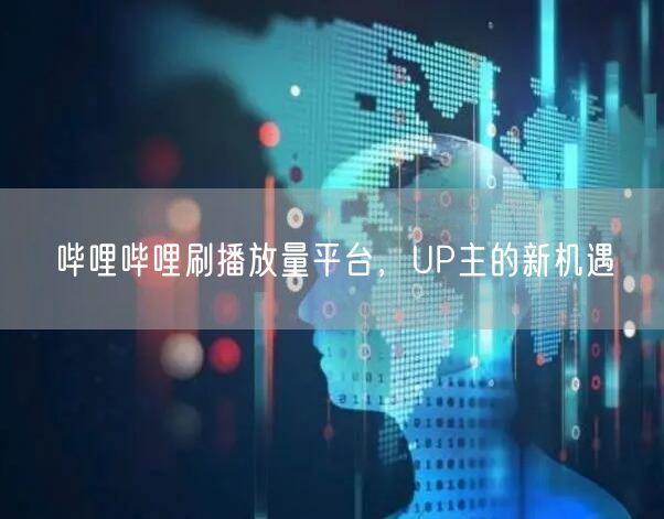 哔哩哔哩刷播放量平台，UP主的新机遇