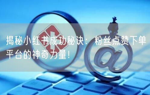 揭秘小红书成功秘诀：粉丝点赞下单平台的神奇力量！