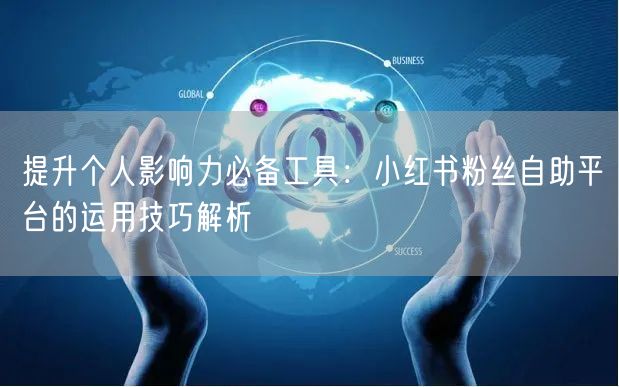 提升个人影响力必备工具：小红书粉丝自助平台的运用技巧解析