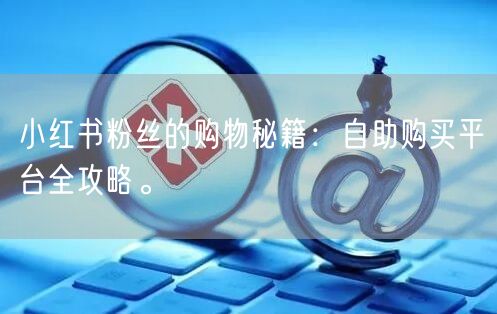 小红书粉丝的购物秘籍：自助购买平台全攻略。