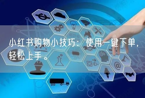 小红书购物小技巧：使用一键下单，轻松上手。